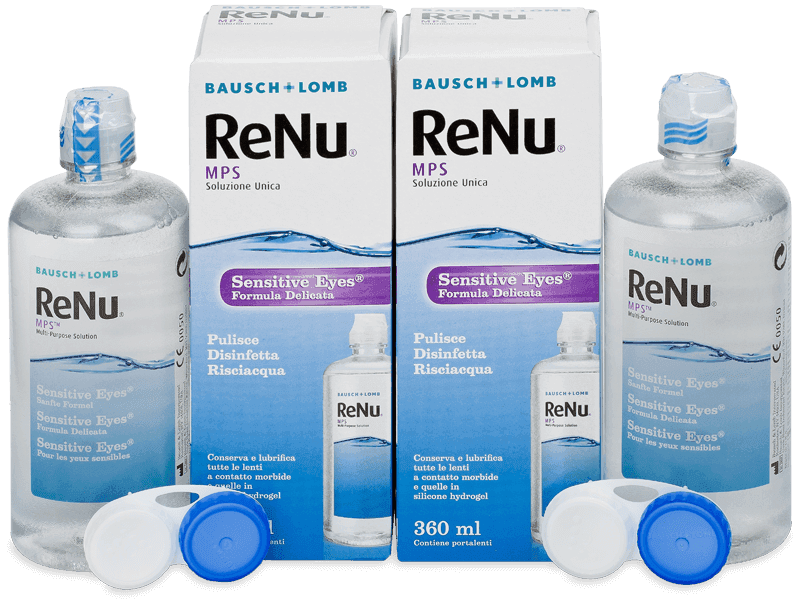 Roztok ReNu MPS Sensitive Eyes 2x360 ml - Výhodné dvojbalení roztoku