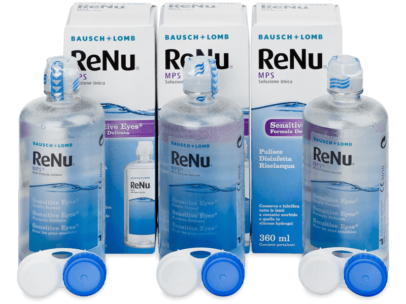 Roztok ReNu MPS Sensitive Eyes 3x360 ml - Economy 3-pack - solution
