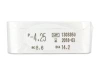 Miru 1day Menicon Flat Pack (30 čoček) - Náhled parametrů čoček
