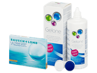 Bausch + Lomb ULTRA for Astigmatism (3 čočky) + roztok Gelone 360 ml
