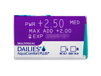 Dailies AquaComfort Plus Multifocal (90 čoček) - Náhled parametrů čoček