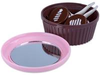 Kazetka se zrcátkem Muffin - růžová Příslušenství k čočkám - Kazetka se zrcátkem Muffin - růžová