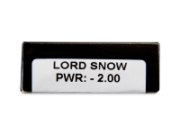 CRAZY LENS - Lord Snow - dioptrické jednodenní (2 čočky)