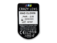 CRAZY LENS - Mad Clown - dioptrické jednodenní (2 čočky)