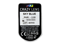 CRAZY LENS - Sky Blue - dioptrické jednodenní (2 čočky)
