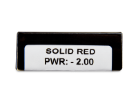 CRAZY LENS - Solid Red - dioptrické jednodenní (2 čočky)