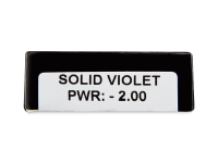 CRAZY LENS - Solid Violet - dioptrické jednodenní (2 čočky)