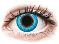 Barevné kontaktní čočky - CRAZY LENS - White Walker - dioptrické jednodenní