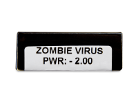 CRAZY LENS - Zombie Virus - dioptrické jednodenní (2 čočky)