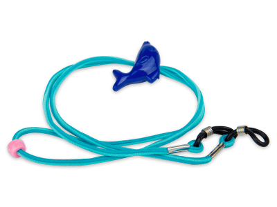 Šňůrka k brýlím modrá - delfín 