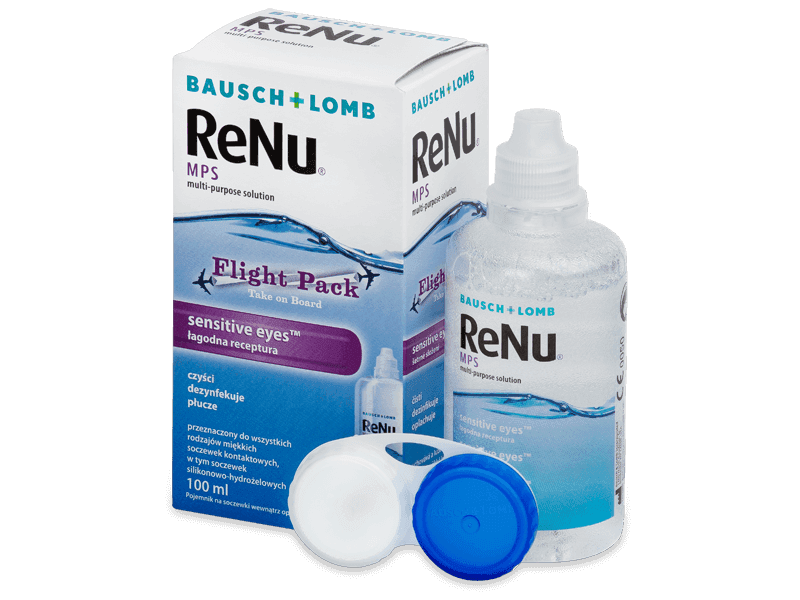 Roztok ReNu MPS Sensitive Eyes Flight pack 100 ml - Čisticí roztok