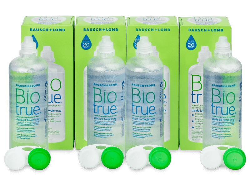 Roztok Biotrue 4x 300 ml - Economy 4-pack - solution