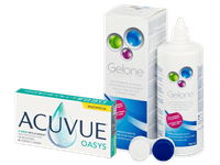 Acuvue Oasys Multifocal (6 čoček) + roztok Gelone 360 ml