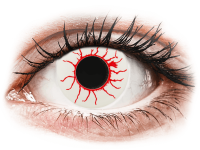 Barevné kontaktní čočky - CRAZY LENS - Red Viper - dioptrické jednodenní