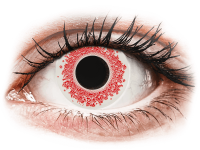 Crazy barevné kontaktní čočky - CRAZY LENS - Red Wedding - dioptrické jednodenní