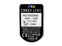 CRAZY LENS - Red Wedding - dioptrické jednodenní (2 čočky)