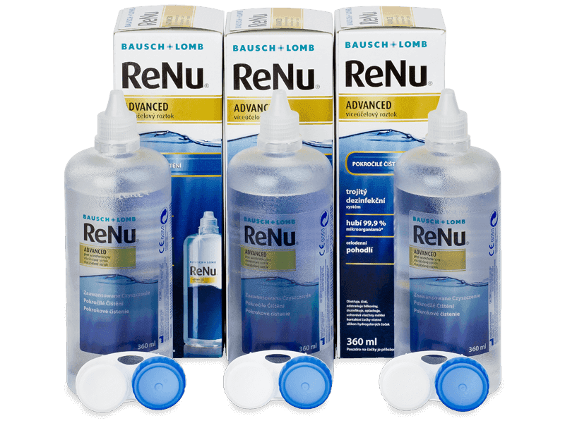 Roztok ReNu Advanced 3x 360 ml - Economy 3-pack - solution