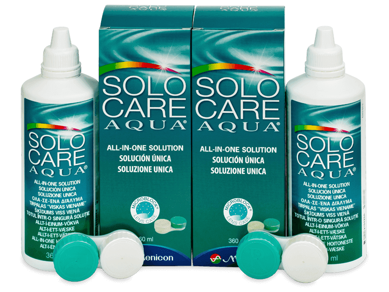 Roztok SoloCare Aqua 2x 360ml - Výhodné dvojbalení roztoku