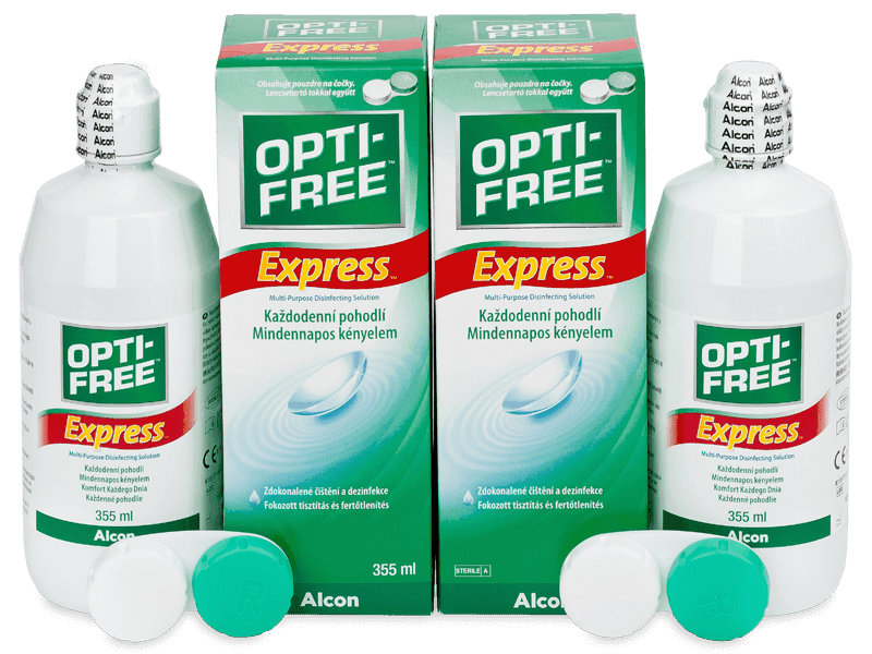 Roztok OPTI-FREE Express 2x 355 ml - Výhodné dvojbalení roztoku