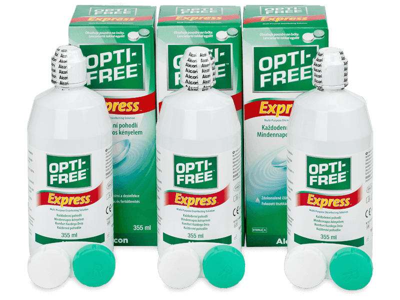 Roztok OPTI-FREE Express 3x 355 ml - Economy 3-pack - solution
