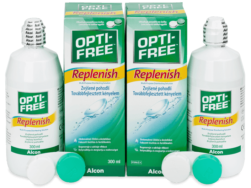Roztok OPTI-FREE RepleniSH 2x 300 ml - Výhodné dvojbalení roztoku