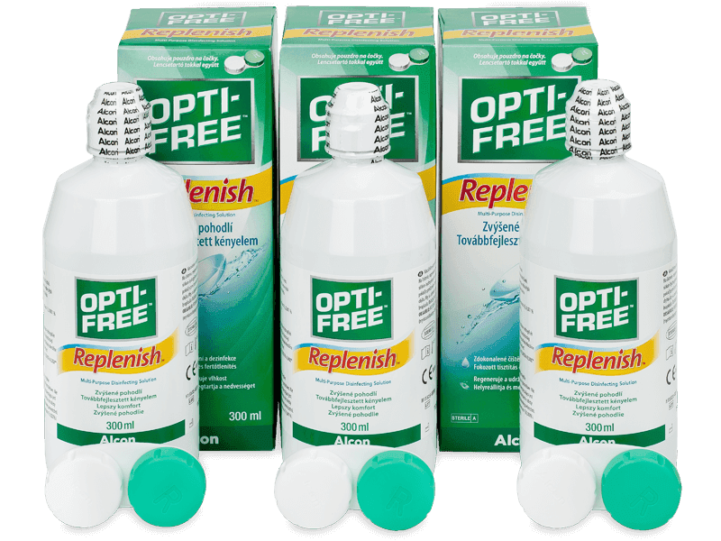 Roztok OPTI-FREE RepleniSH 3x 300 ml - Economy 3-pack - solution