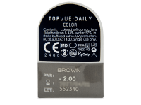 TopVue Daily Color - Brown - dioptrické jednodenní (2 čočky)