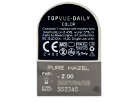 TopVue Daily Color - Pure Hazel - dioptrické jednodenní (2 čočky)