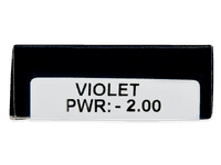 TopVue Daily Color - Violet - dioptrické jednodenní (2 čočky) - Náhled parametrů čoček