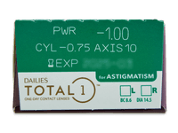 Dailies TOTAL1 for Astigmatism (30 čoček)