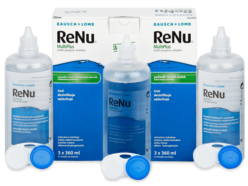 Roztok ReNu MultiPlus 3x 360 ml - Economy 3-pack - solution
