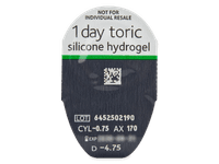 Gelone 1-day for Astigmatism (30 čoček) - Vzhled blistru s čočkou