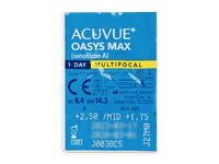 Acuvue Oasys Max 1-Day Multifocal (90 čoček) - Vzhled blistru s čočkou