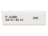 Gelone Monthly (1+1 čočka) - Náhled parametrů čoček