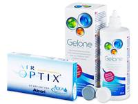 Air Optix Aqua (6 čoček) + roztok Gelone 360 ml - Předchozí design